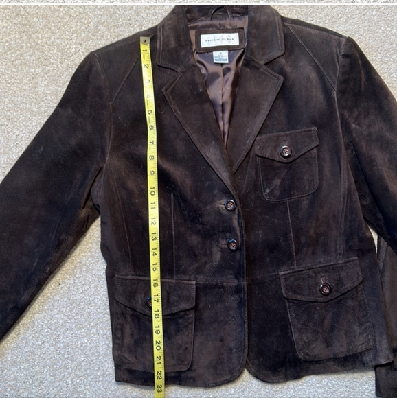 Preston and York Dark Brown Suede Leather Jacket_M - Picture 6 of 10